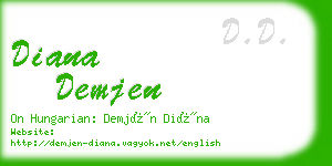 diana demjen business card